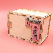 DIY wooden password Box  LEGO TECHNIC STYLE/ DIY houten wachtwoord Box / Boîte à mot de passe en bois bricolage
