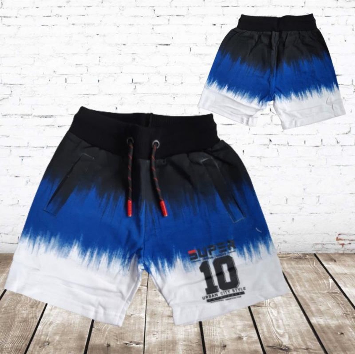S&C Jongens jog short blauw - 122/128