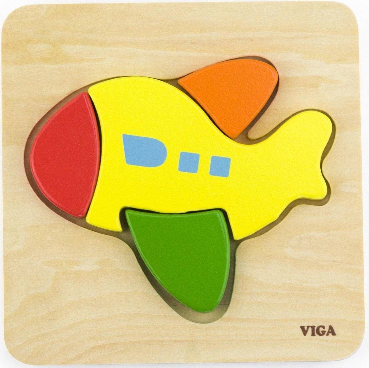 Vigatoys - Puzzel - Vliegtuig - Klein