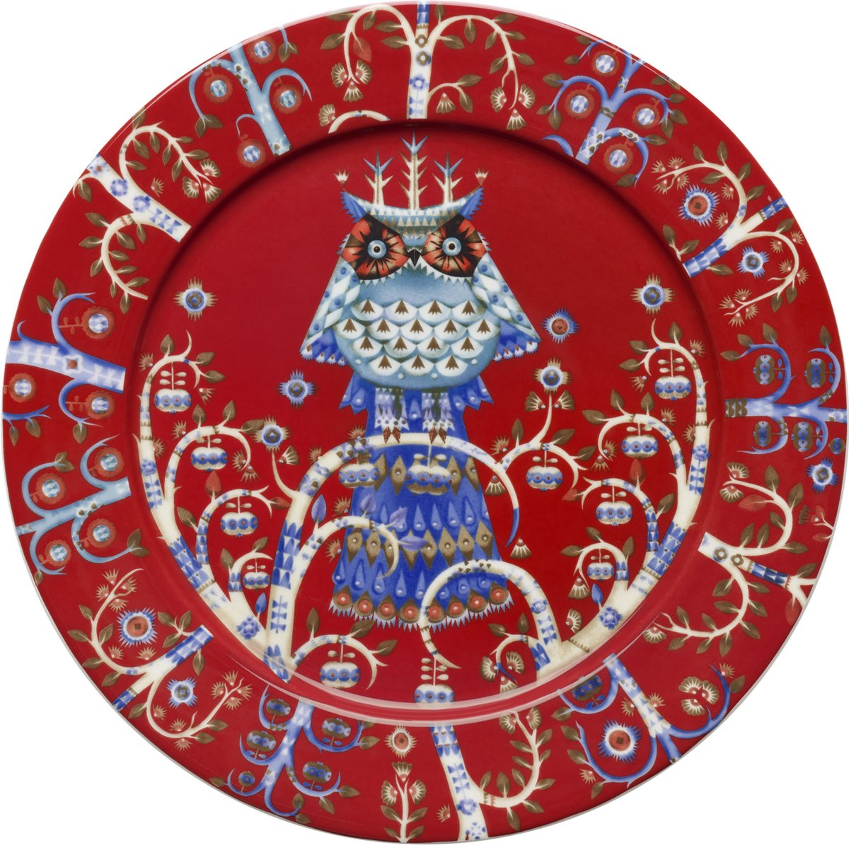 Iittala Taika Bord 27 cm - porselein/rood