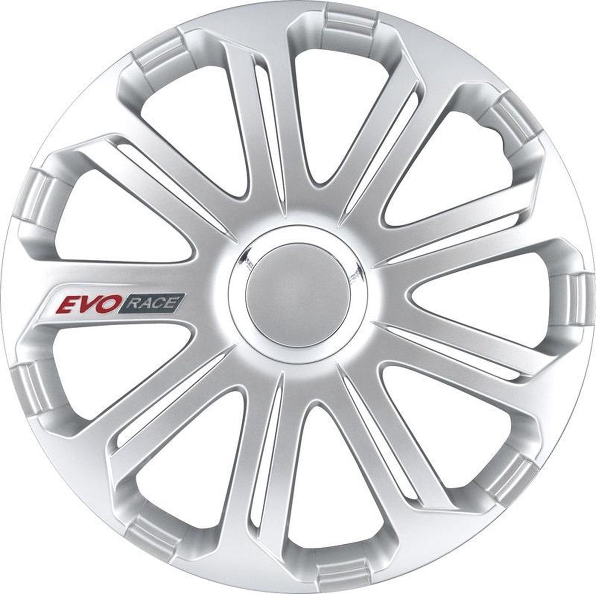 Autostyle Wieldoppen 16 inch Evo Race Zilver - ABS