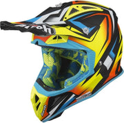 Airoh Aviator 2.3 Fame Mat Geel Zwart Blauw Crosshelm - Motorhelm - Maat XS