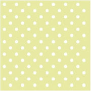 40x stuks Servetten met stippen kiwi groen 3-laags 33 x 33 cm - Feestartikelen verjaardag