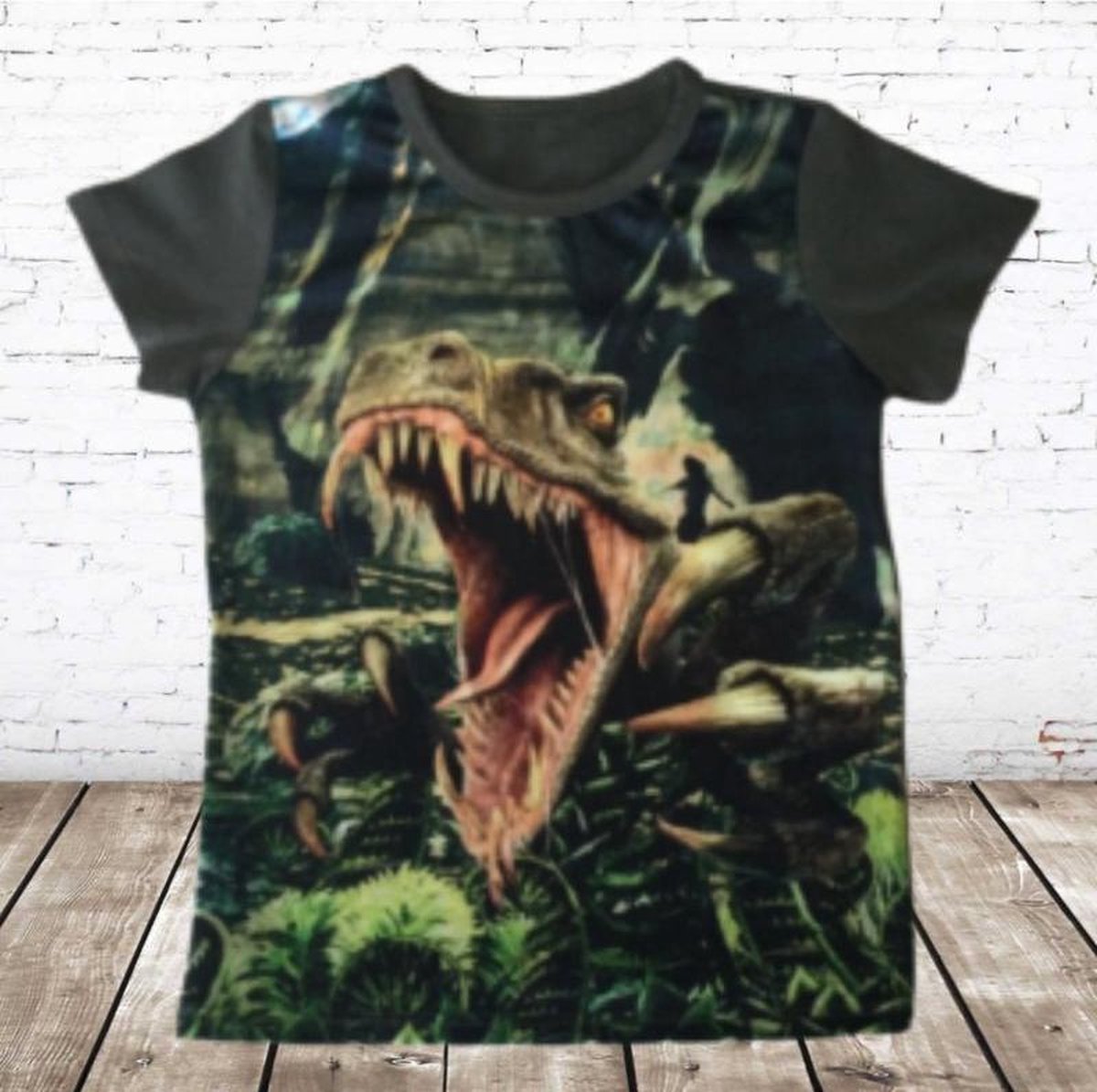 s&C Dino shirt groen JM806 - 110/116