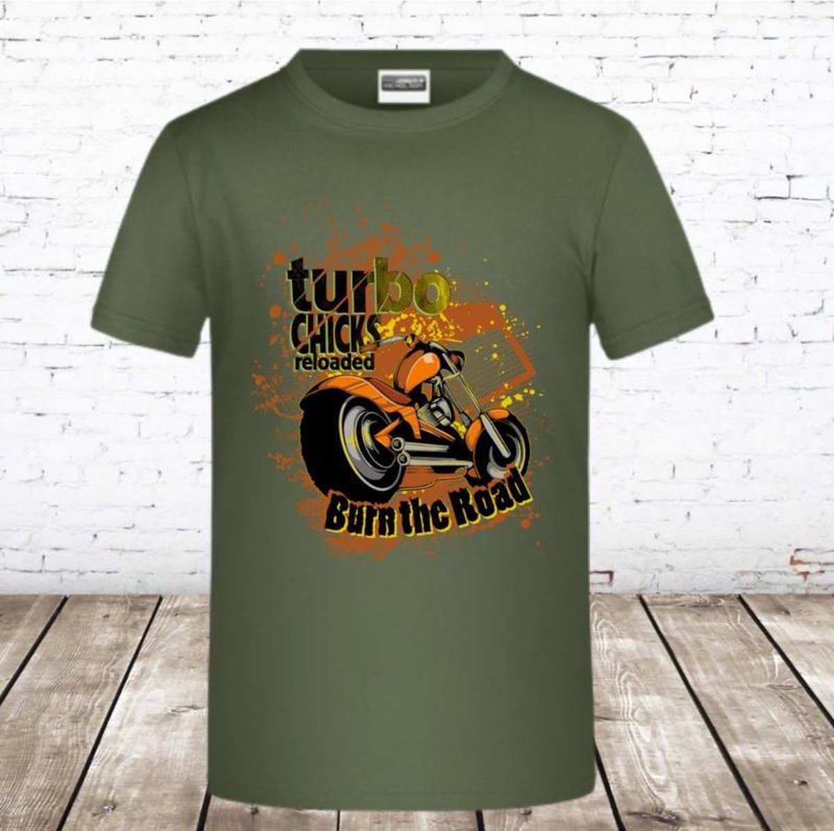 S&C Jongens t shirt motor - 122/128