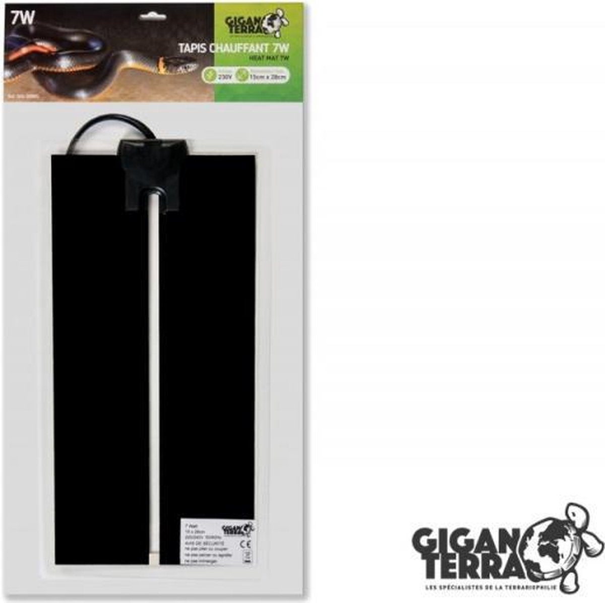 Giganterra Warmtemat 7 Watt 15x28cm