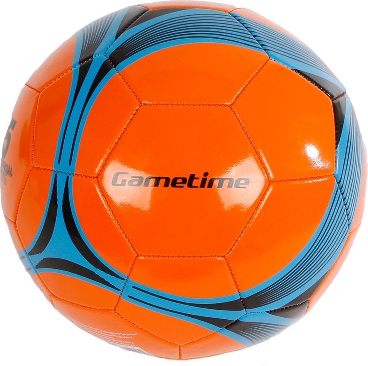 Gametime Voetbal Pu/synthetisch 280 Gram Oranje/grijs Maat 5