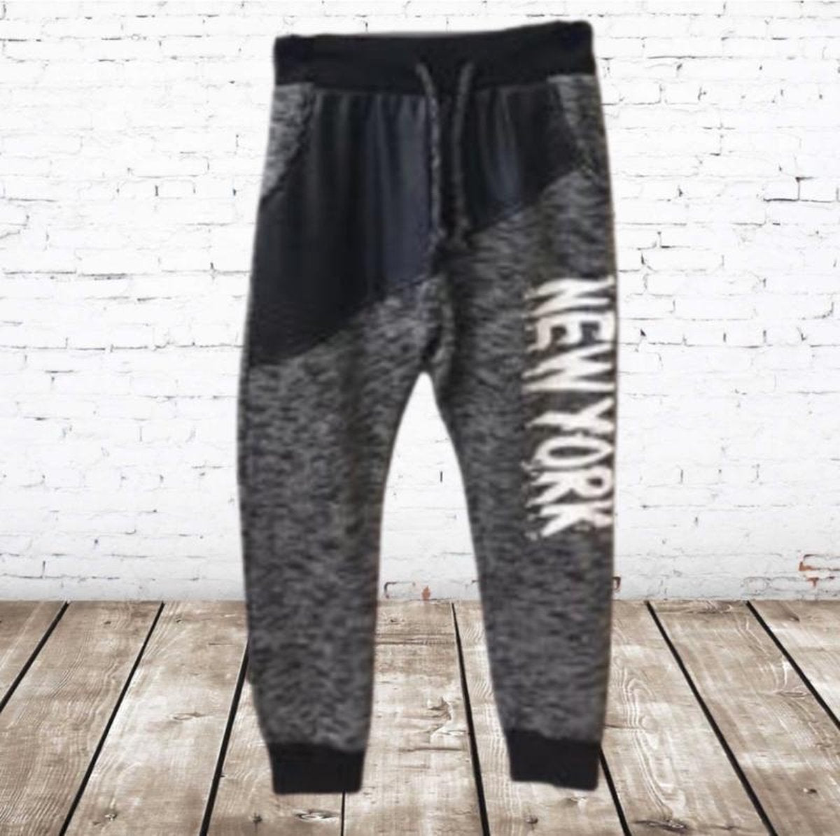 S&C Joggingbroek New York d grijs 98/104 - 98/104