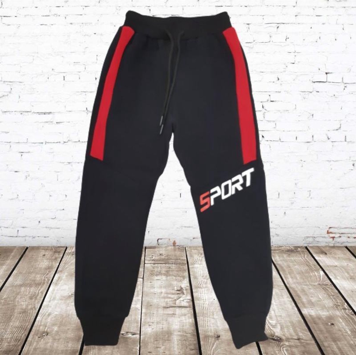 S&C Jongens joggingbroek sport zwart - 98/104