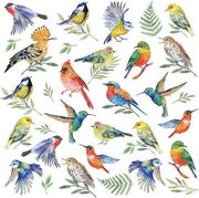 20x Vogels / dieren thema servetten 33 x 33 cm - Papieren servetten 3-laags