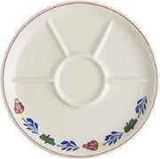 Boerenbont Fondue bord Ø27 cm pak van 4 stuks aardewerk