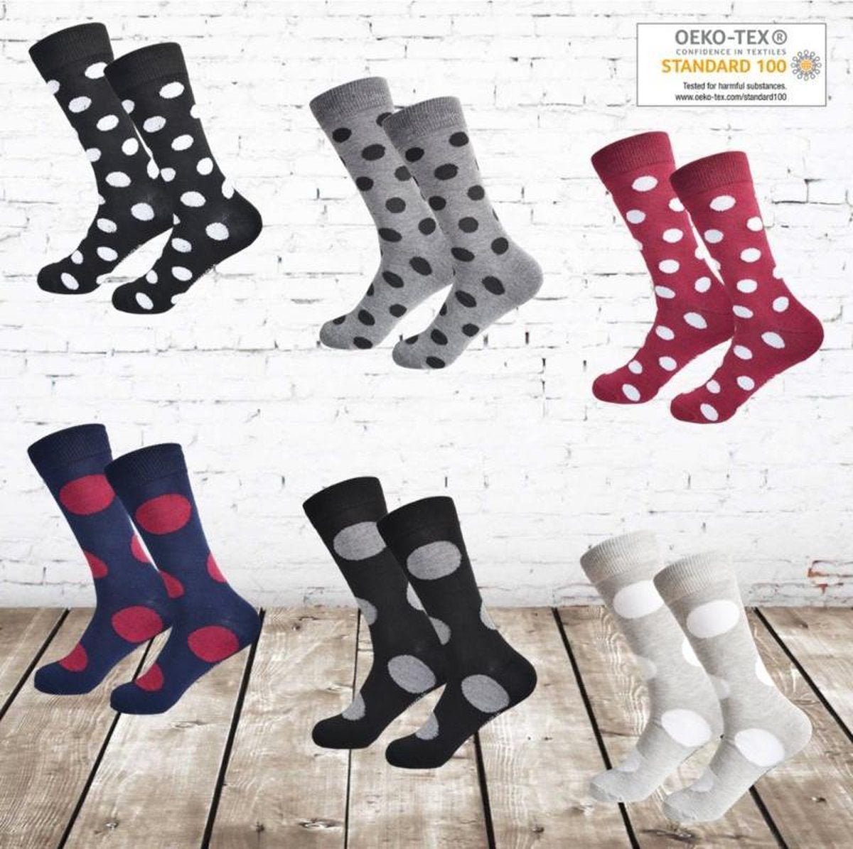 GIANVAGLIA Dames Sokken Stippen 12-pack - Maat 35-38