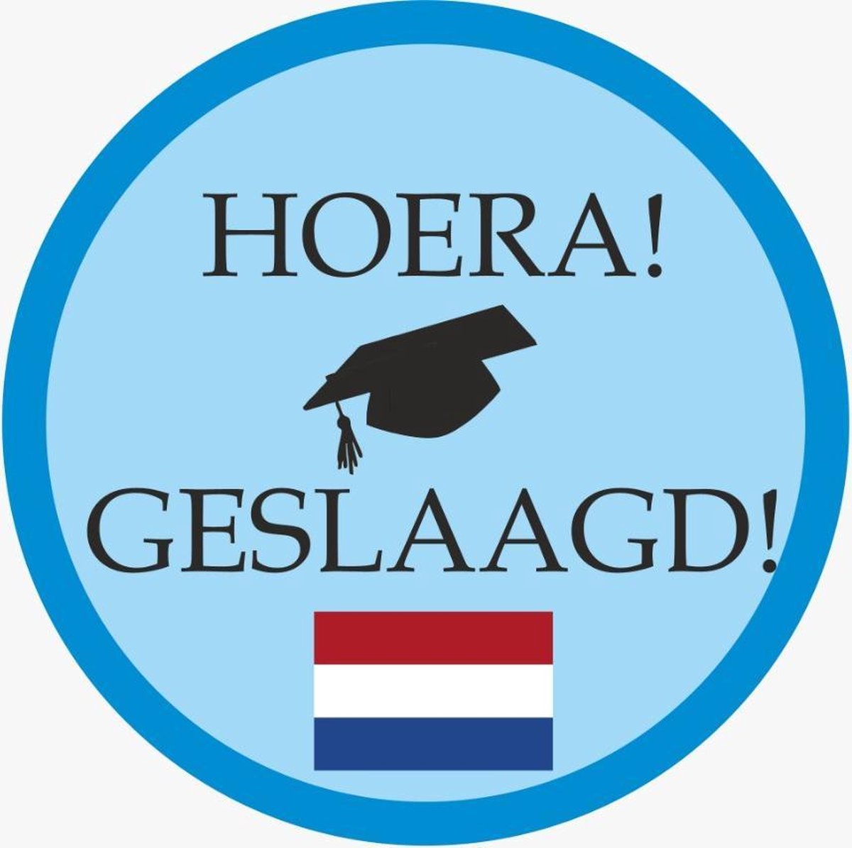 Hoera geslaagd - raamsticker geslaagd - einde schooljaar 2021 - examens - raamsticker groot - sticker geslaagd