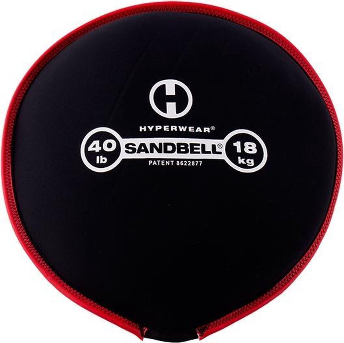 Hyperwear SandBell 18 kg (40 lbs) - rood