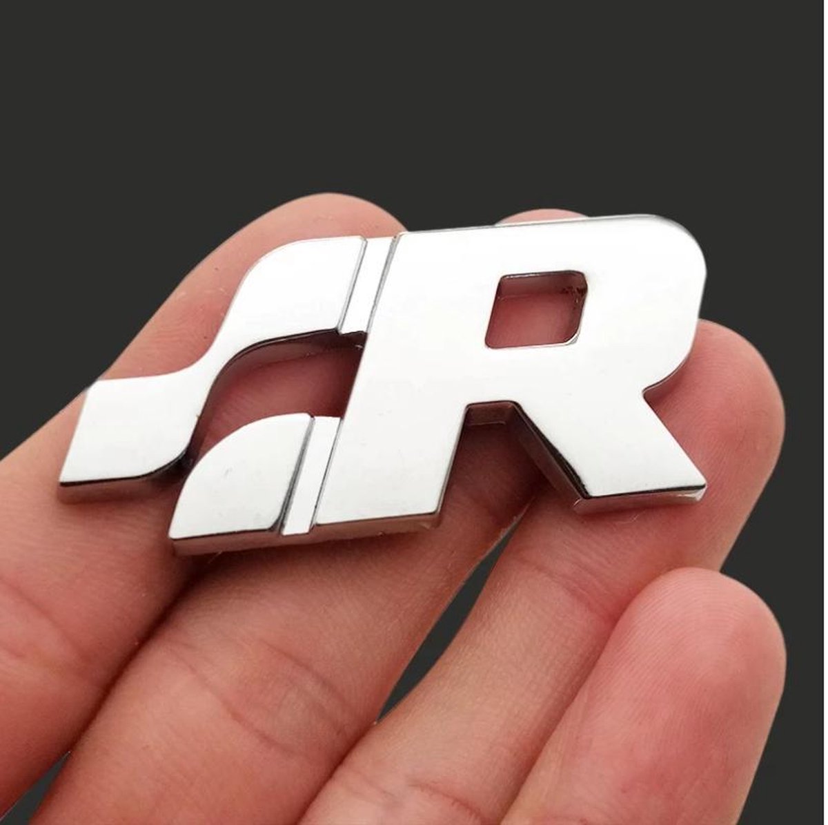 R32 Embleem sticker - Golf - Volkswagen - MK5 - MK6 - Achterkant - Achterklep - Badge - Logo - Chroom