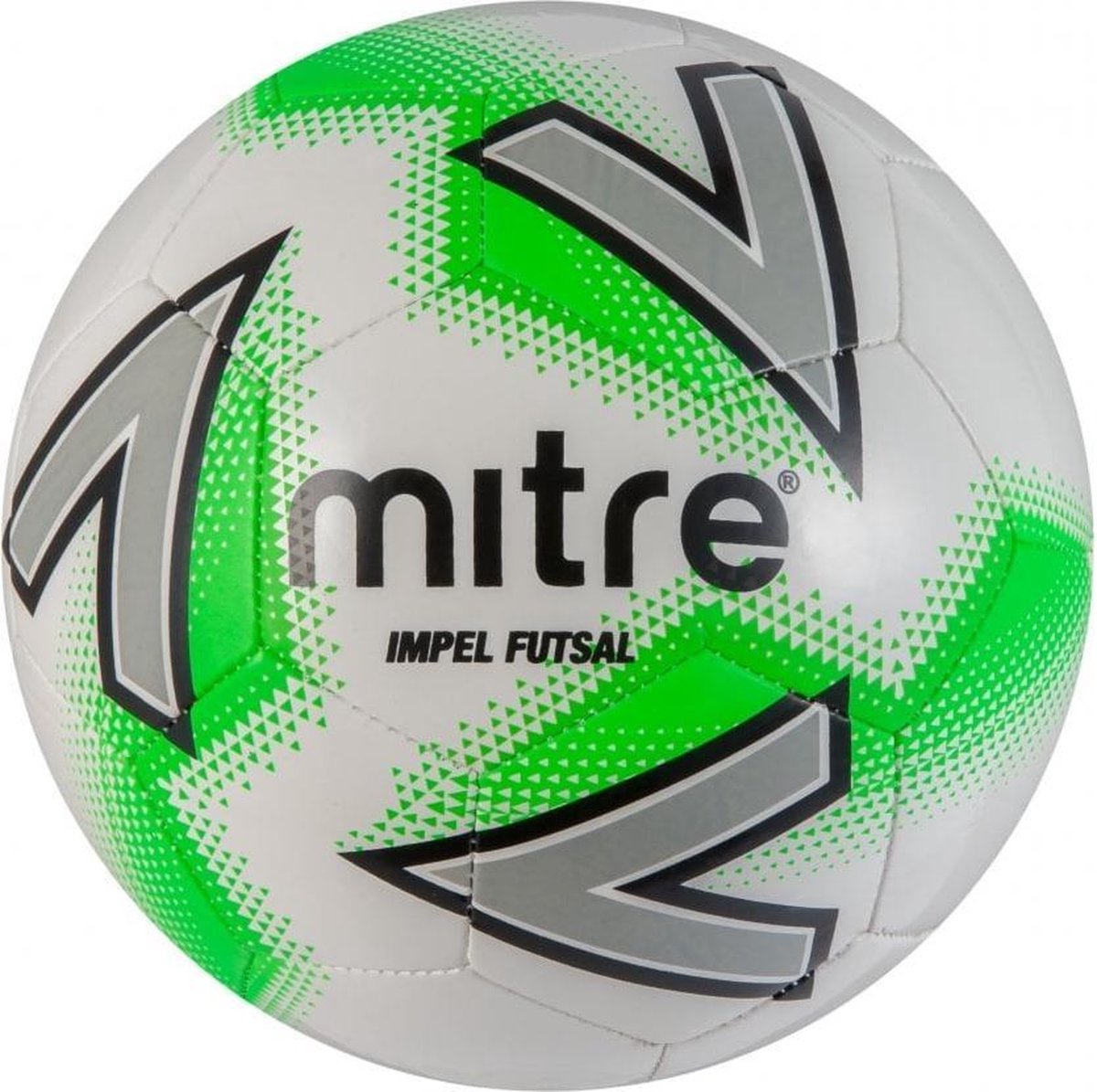 Mitre Voetbal Impel Pu/synthetisch Wit/groen Maat 3