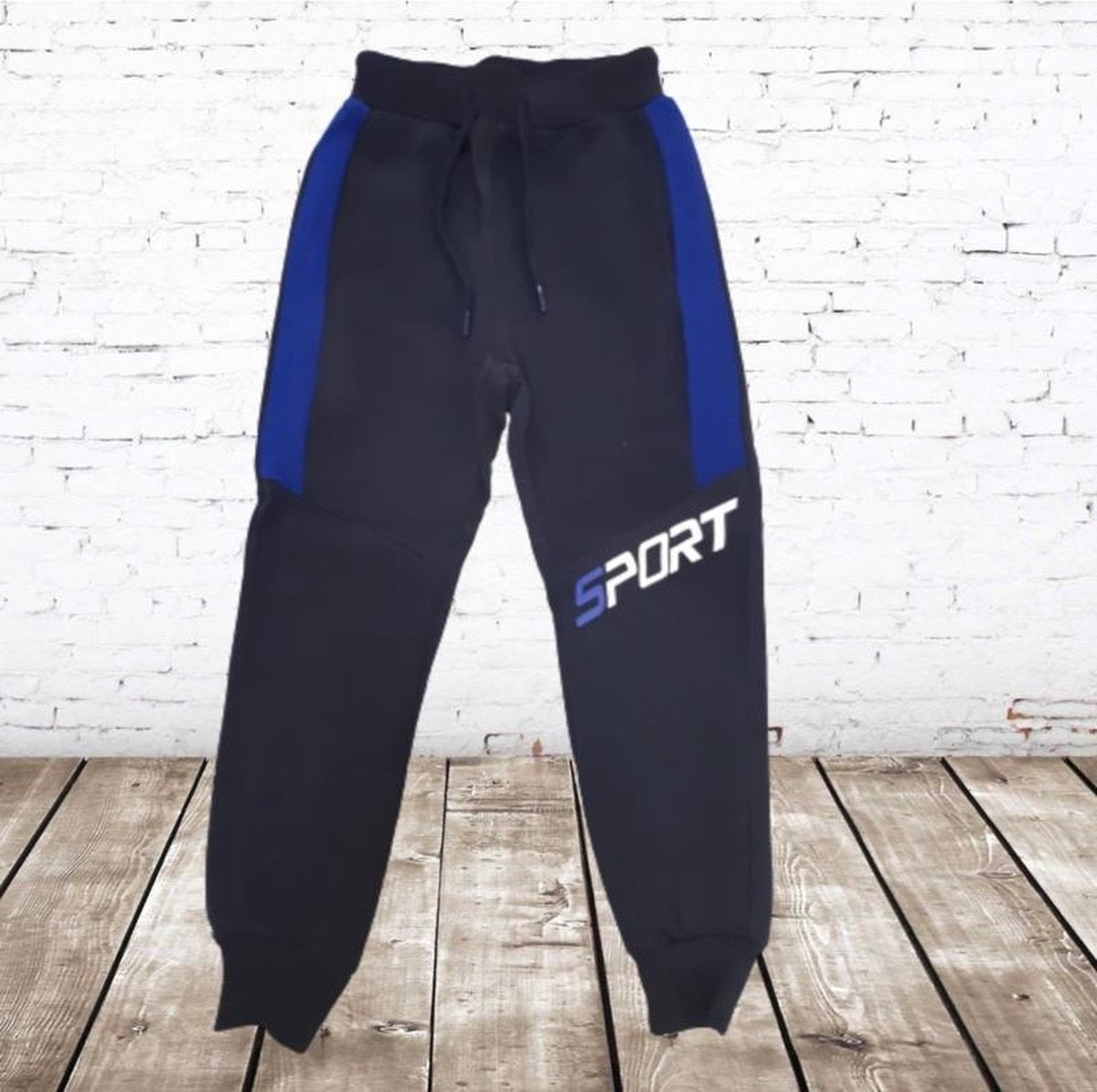 S&C Jongens joggingbroek blauw sport - 86/92