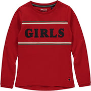 Quapi Tanaya Longsleeve Meisjes - Rood - Maaat 122-128
