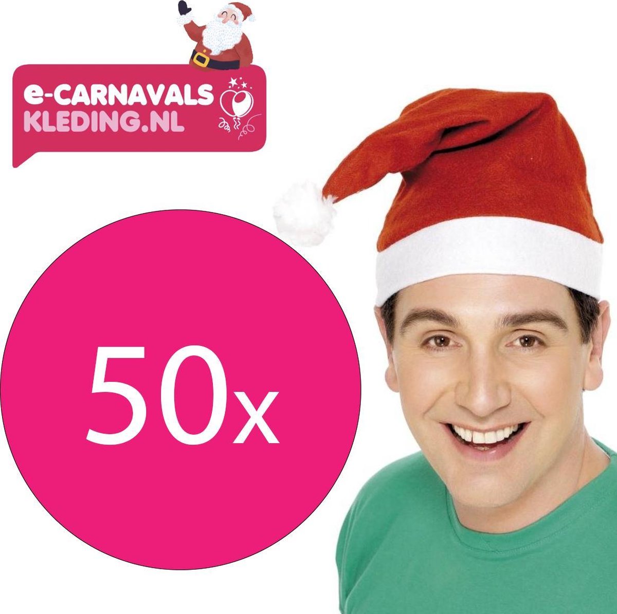 50 kerstmutsen | Pakket kerstmutsen | Mooie kerstmutsen voor de bedrijfsborrel