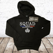 s&C Jongens hoodie Squad zwart - 134/140