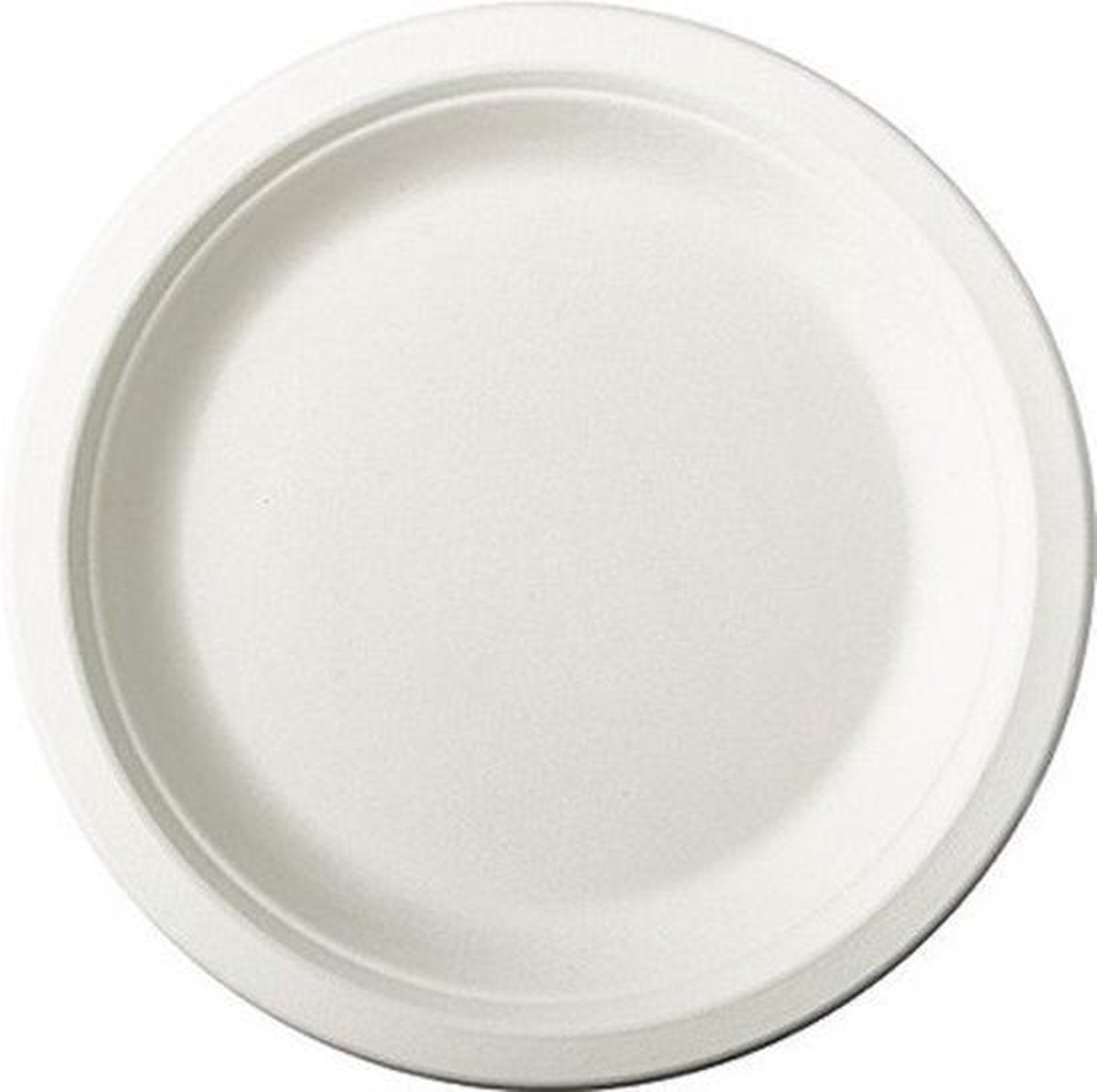 36x Witte suikerriet gebaksbordjes 18 cm biologisch afbreekbaar - Ronde wegwerp bordjes - Pure tableware - Duurzame materialen - Milieuvriendelijke wegwerpservies borden - Ecologisch verantwoord