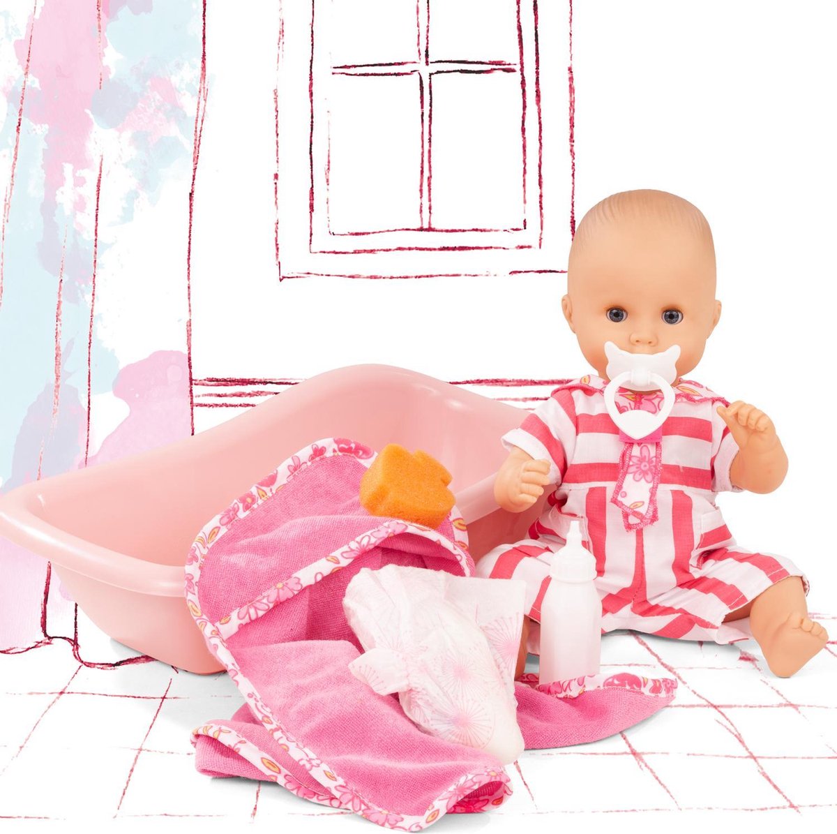 Götz babypop bad en plaspop 33cm