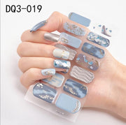 nail art stickers blauw zand zon en zee