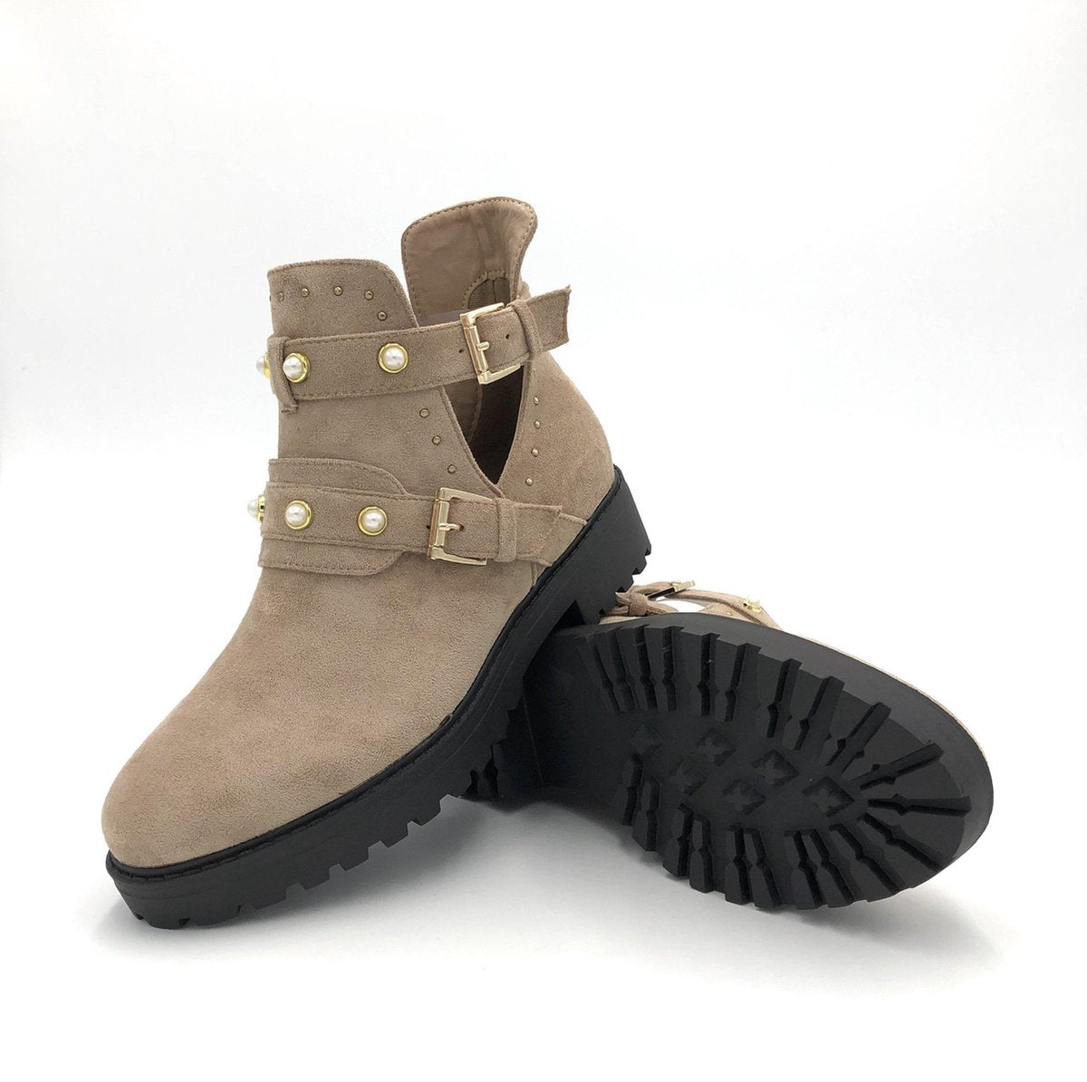 BOOTS MAZA BEIGE - Maat 39 - Enkellaars - Cut out Boots - Beige