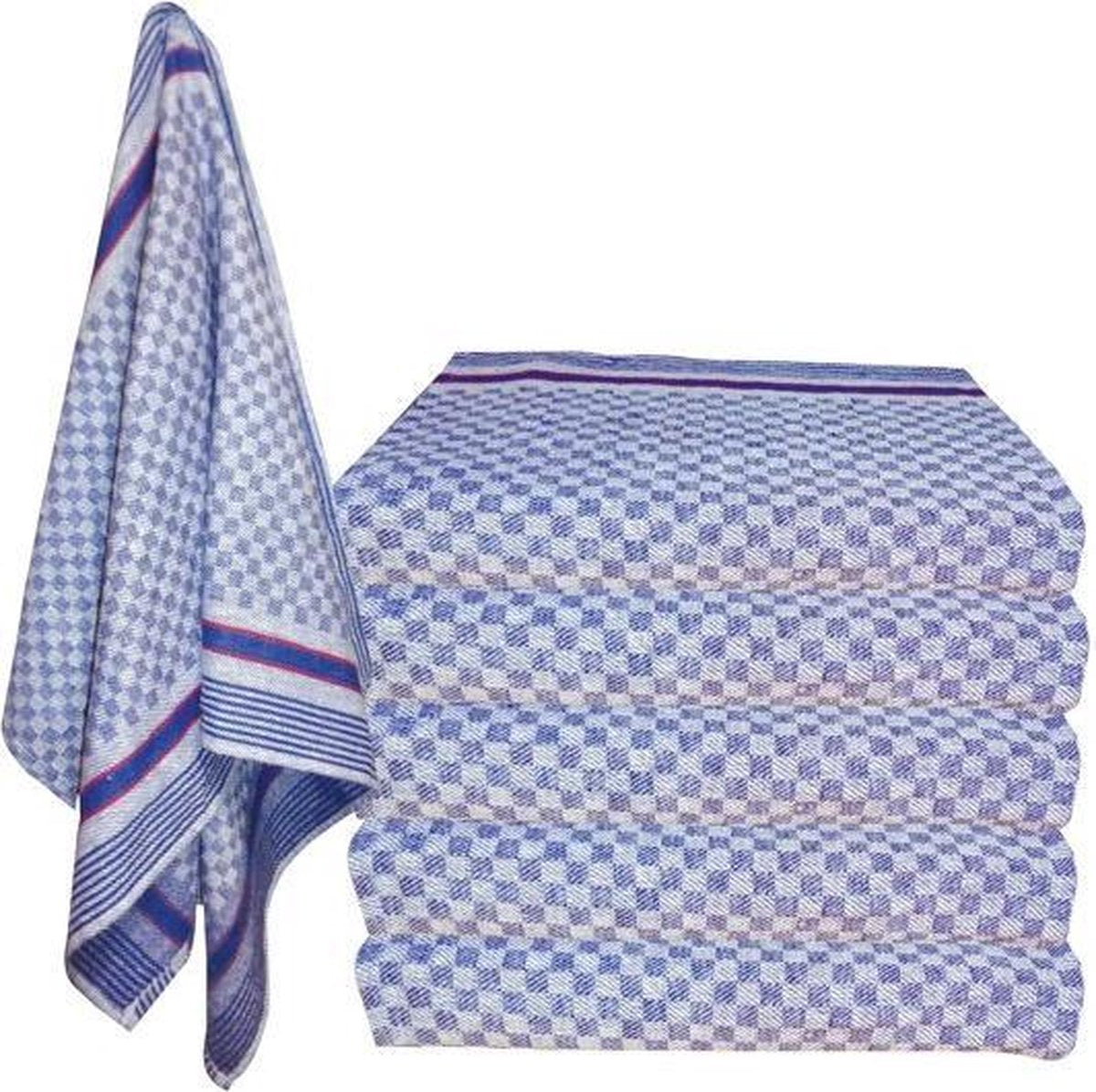 Grubentücher - Geschirrtücher Blokdoeken Theedoeken Blauw - 10 Stuks - 50x100cm