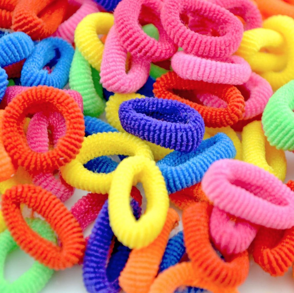 Happy Color Haar Elastiekjes – Kinderen – Mixed Kleuren | 20 Stuks