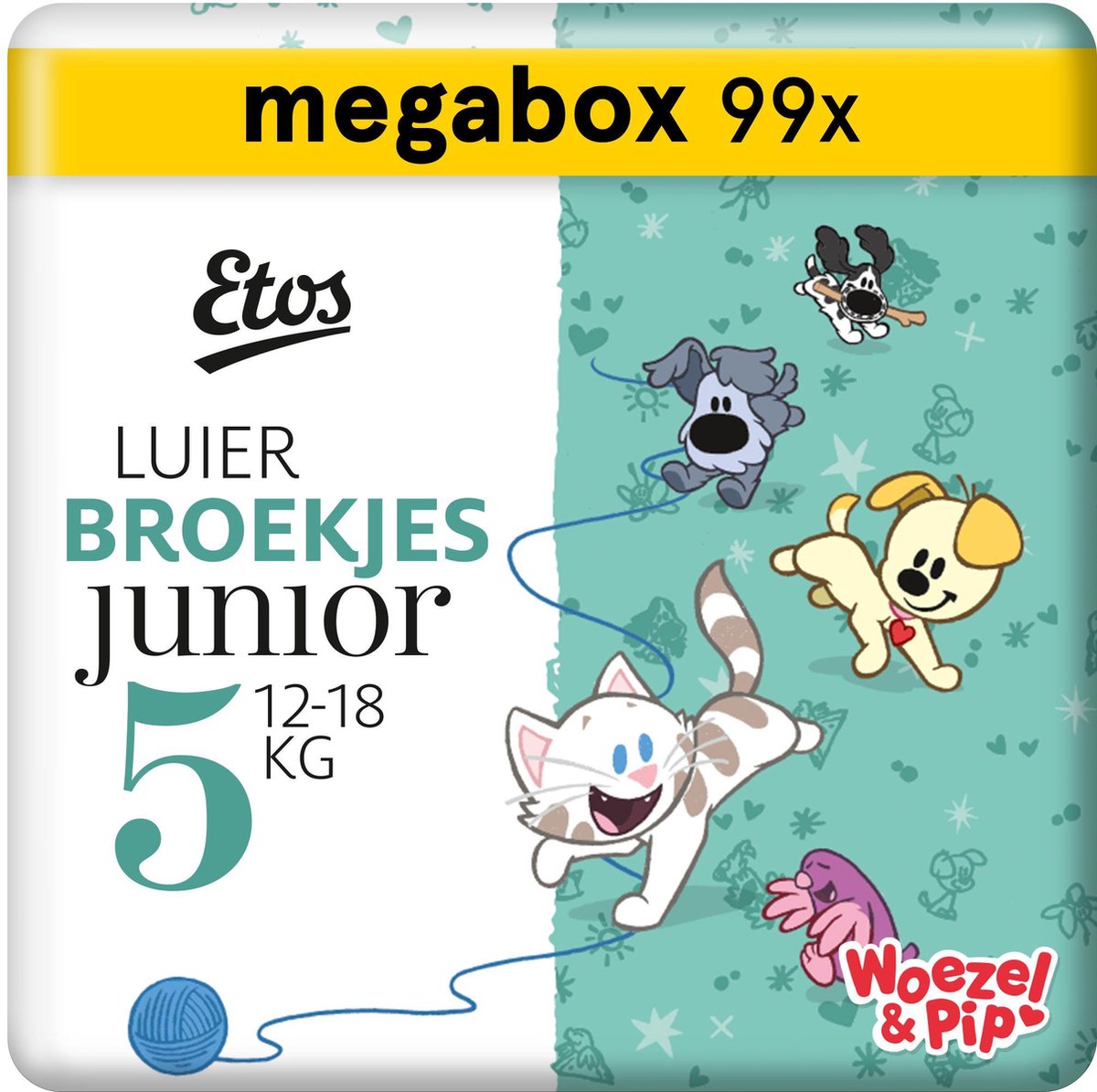 Etos luierbroekjes maat 5 - 99 stuks (3 x 33 stuks)