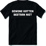 Gewone Katten Bestaan Niet T-Shirt Heren / Dames - Perfect Katten / Kitten / Dieren Liefhebber Cadeau Shirt - Grappige teksten kat