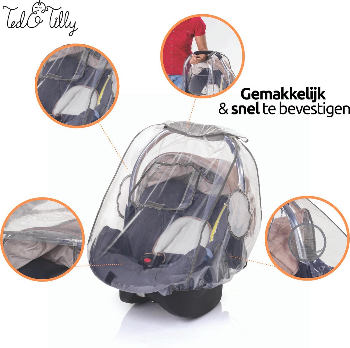 Universele Universele Regenhoes baby-autozitjes – bijv. Maxi-Cosi