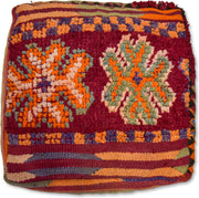 Handgeweven Kelim Vloerkussen - Groot 55x55 CM - Uniek en stijlvol - K343