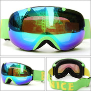 Skibril Small / wintersport (groen) met polariserende glazen - Brand New!