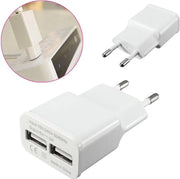 Oplader USB lader reislader 5V 2A Dual-poorten