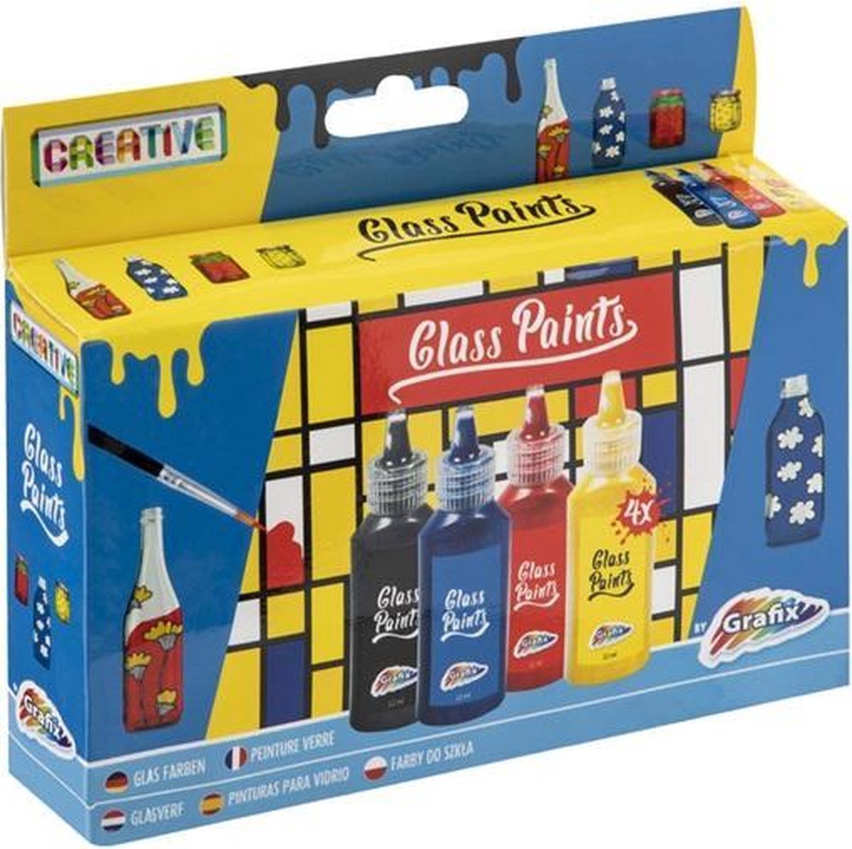 Glasverf 4 Kleuren voor Volwassenen en Kinderen