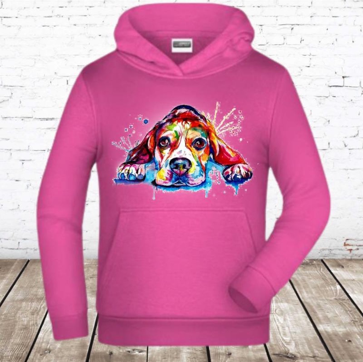 s&C Roze hoodie dog - 98/104