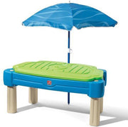 Step2 Zand & Watertafel Cascading Cove met parasol - Incl. deksel en 6 accessoires