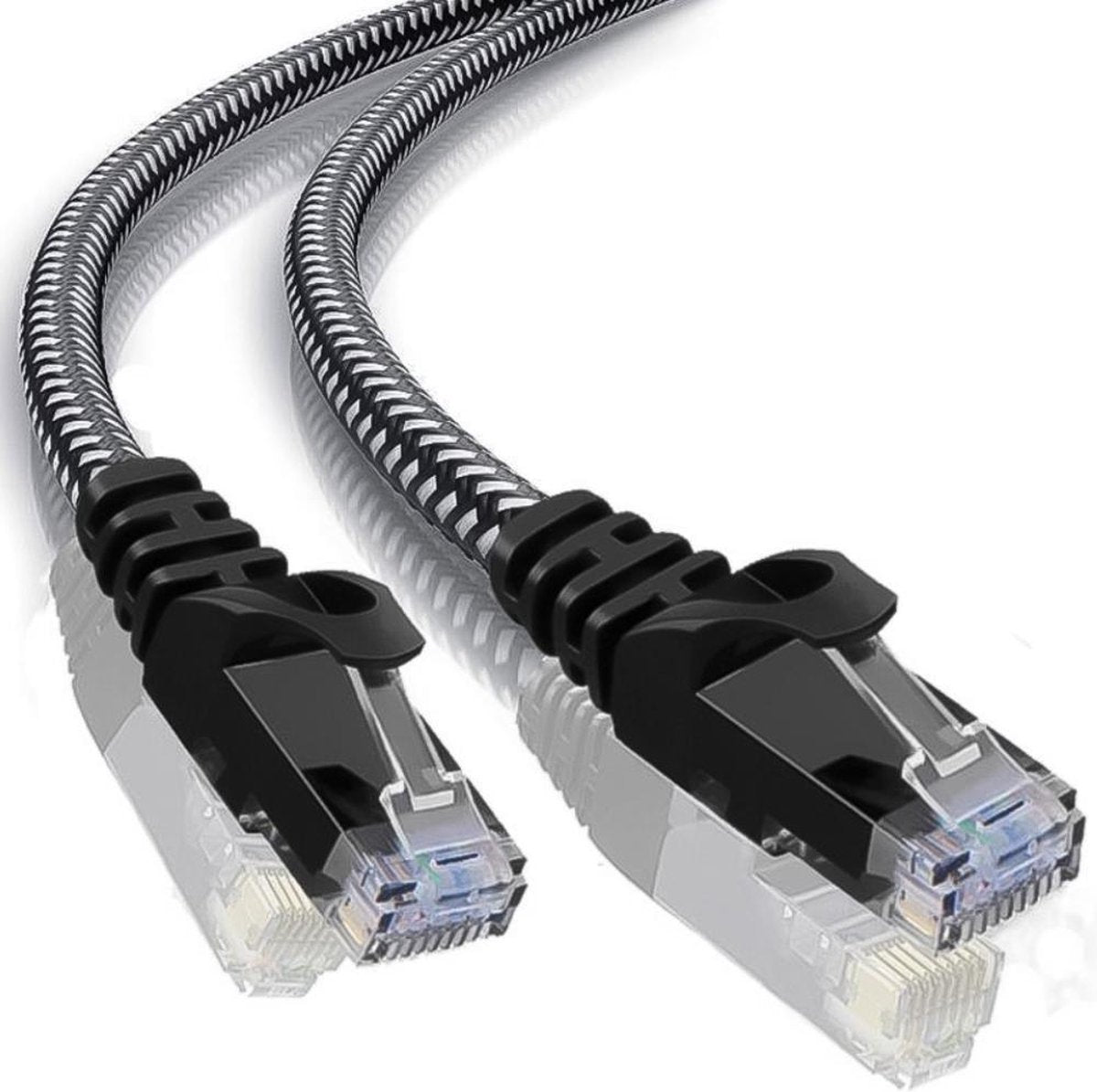 U/UTP kabel | Netwerk kabel | CAT 6 | Afgeschermd | Gevlochten mantel | CU kern | 15 meter | Allteq