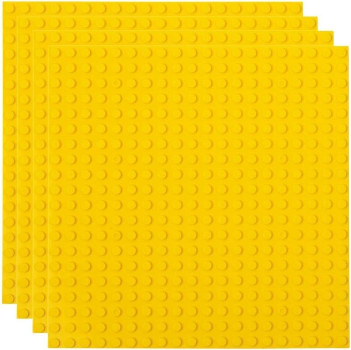 Strictly BRIKS LBP204YL Bouwplaat 20x20 Geel Vierpak