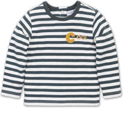 Dirkje - Baby t-shirt ls - Green + off white - Mannen - Maat 62