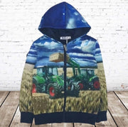 S&C Vest met blauwe trekker h099 - 146/152