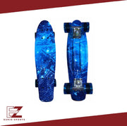 EZRIO SPORTS – Penny Board – Pennyboard – Skateboard – Longboard – Voor Meisjes en Jongens – Blauw – 22 inch