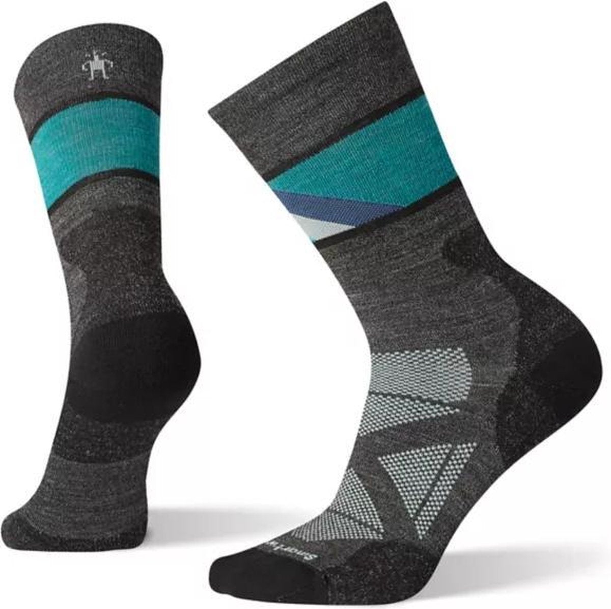 Smartwool PhD Pro Approach Crew Charcoal Dames