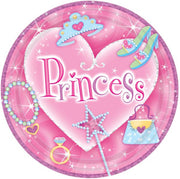 AMSCAN - 8 prinsessen borden - Decoratie > Borden