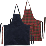 Dutchdeluxes - Reversible Schort - 2-zijdig te dragen - Blauw & Rood Geruit