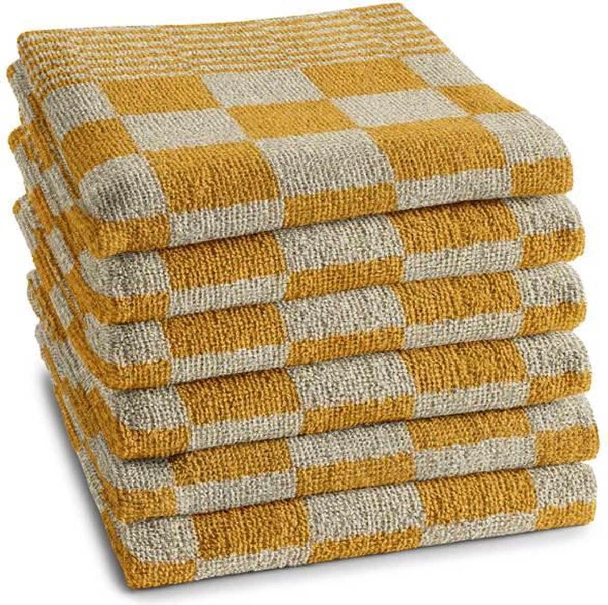 DDDDD Barbeque - Keukendoek - 50x55 cm - Set van 6 - Ochre