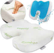 Luxergoods Stuitkussen - In unieke Tas – Wigkussen - Ergonomische zitkussen – Ringkussen – Zwangerschapskussen – Orthopedisch