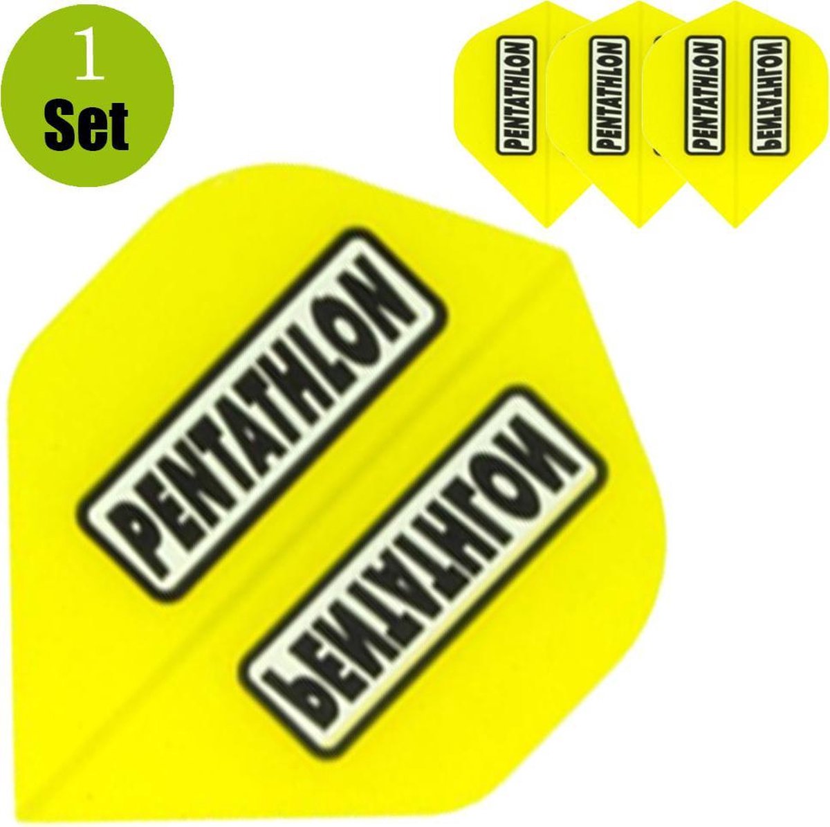 Pentathlon Dartflights - Geel- ()